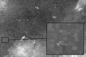 Angebliches Spionagebild des Abschusses MH17